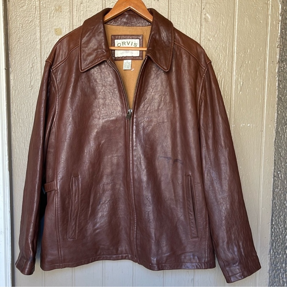 Orvis leather jacket